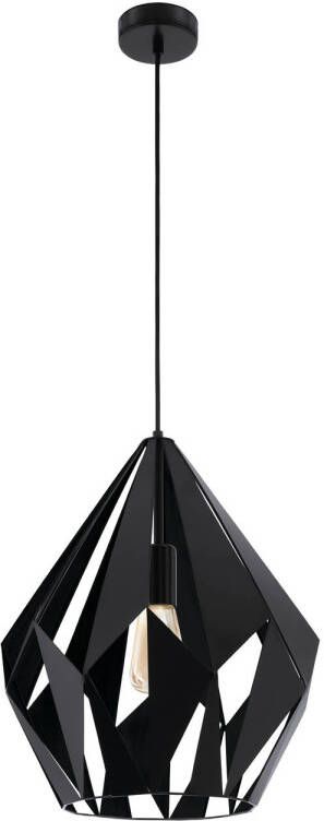 EGLO Hanglamp Carlton 5 Zwart E27 Ø38 5cm 60w