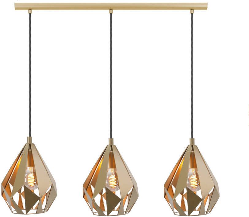 EGLO Hanglamp CARLTON Hanglamp staal eetkamerlamp retro hanglamp lamp (1 stuk) - Foto 6