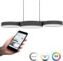 EGLO Connect .z Barbano-Z Hanglamp 82 cm Zwart Wit Instelbaar RGB & wit licht Dimbaar Zigbee - Thumbnail 3