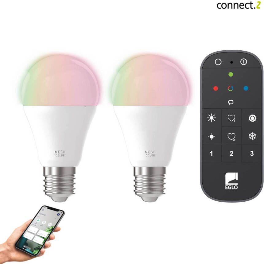 EGLO connect.z Smart Starterspakket 2x E27 RGB LED lampen