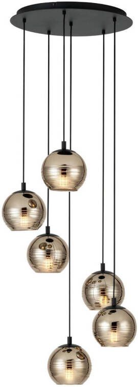 EGLO Lemorieta Hanglamp E27 6-lichts Ø 57 cm Zwart Goud