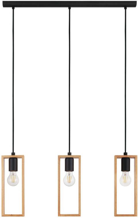 EGLO  Littleton Hanglamp - E27 - 71 cm - Zwart Bruin