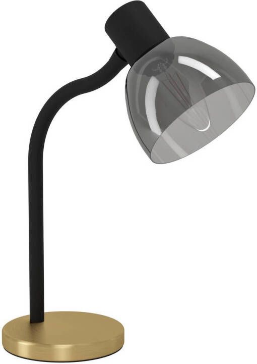 EGLO Macere Tafellamp Bureaulamp E14 34 cm Zwart Goud