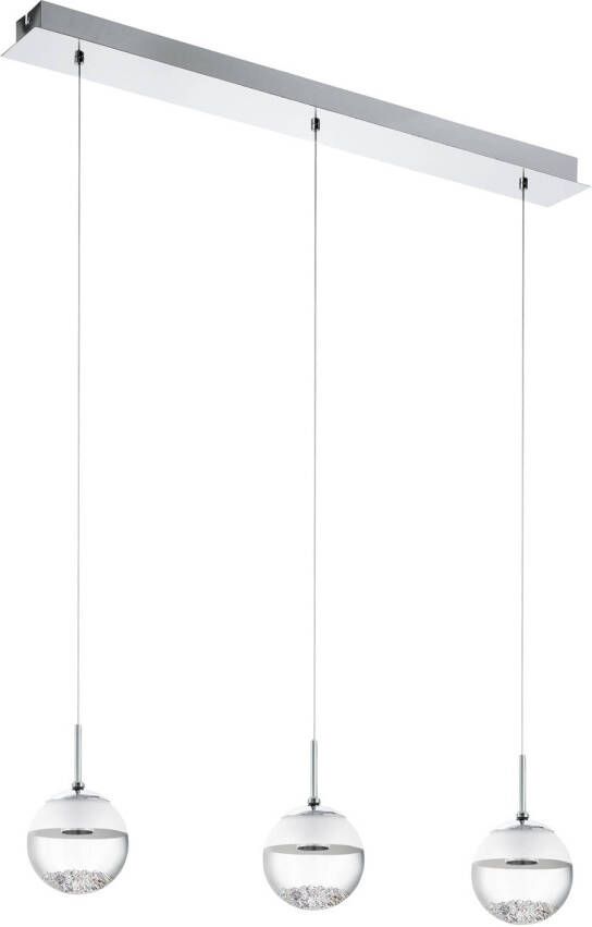 EGLO  Montefio 1 - Hanglamp - LED - Chroom - Glas  Kristal - Wit