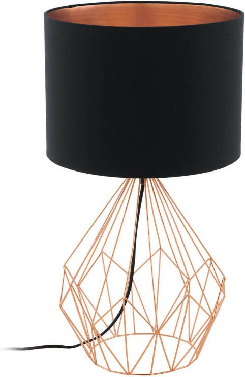 EGLO Pedregal 1 Tafellamp E27 64 5 cm Koper Zwart
