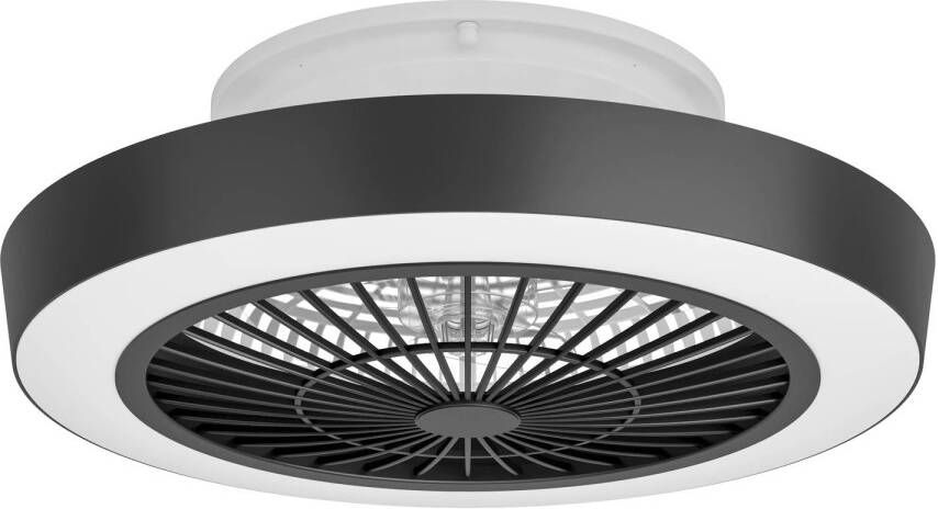 EGLO Sazan Plafondventilator LED Ø 54 8 cm Zwart Wit
