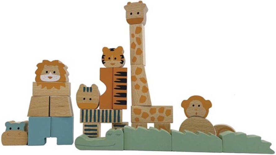 Egmont Toys Dierenblokken Jungle 20x20x6 cm