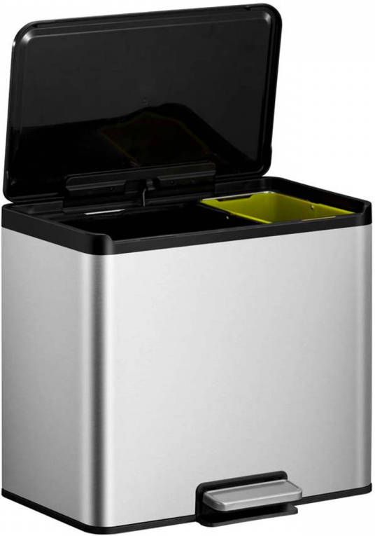 EKO Essential Recycler pedaalemmer afvalscheider 20 + 9L mat RVS