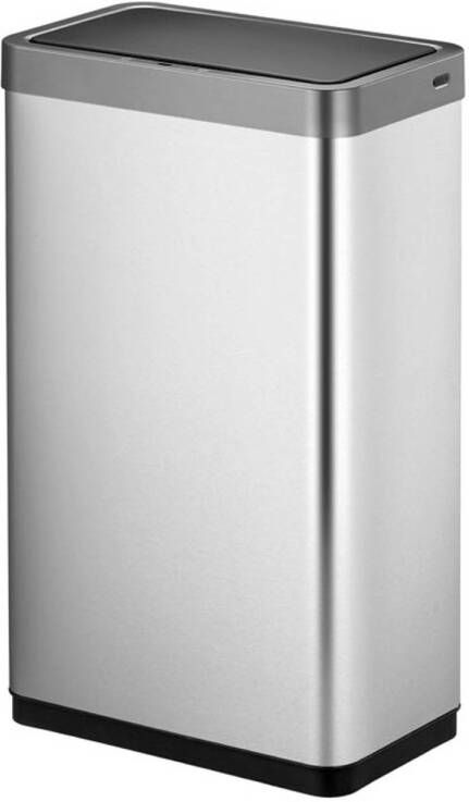 EKO Mirage Sensor Prullenbak 80 Liter matzilver RVS soft-close fingerprintproof - Foto 2