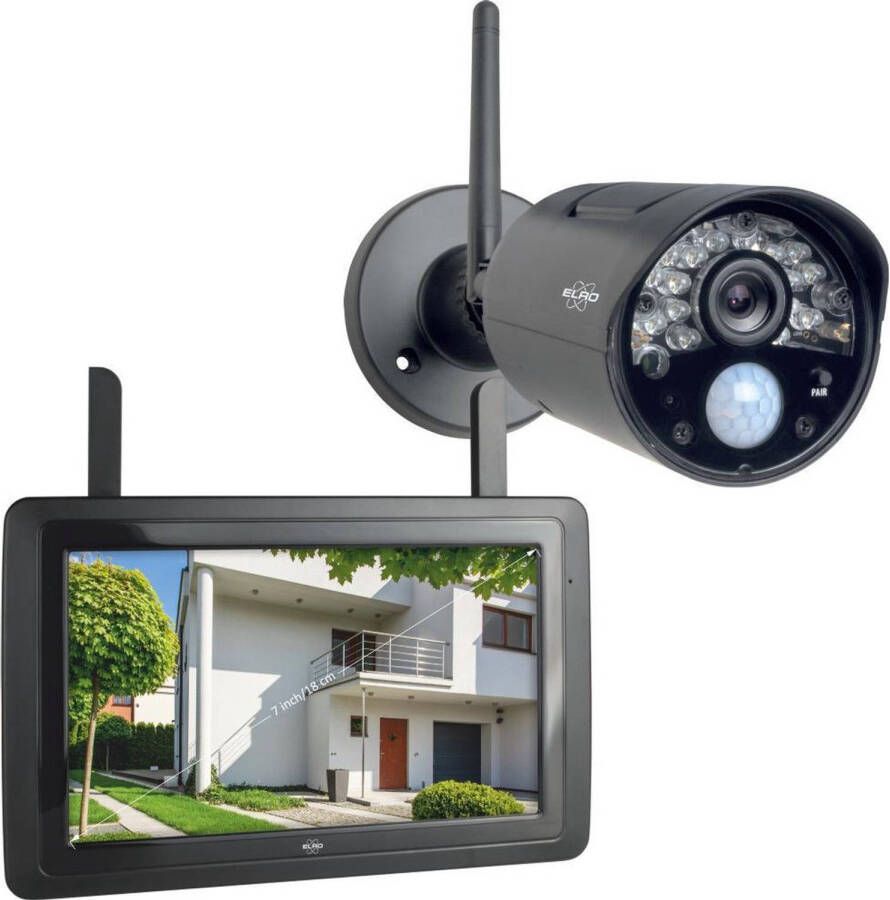 Elro CZ30RIPS Draadloze HD Beveiligingscamera Set 7” Monitor en App