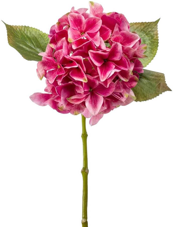 Emerald Kunstbloem hortensia tak Challenge 47 cm fuchsia kunst zijdebloem Hydrangea Kunsttakken