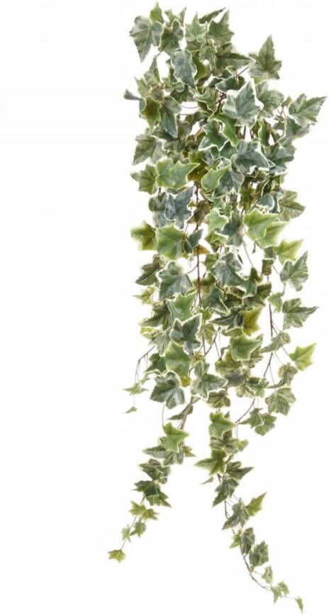 Emerald kunstplant hangplant Klimop hedera groen wit 100 cm lang Kunstplanten - Foto 2