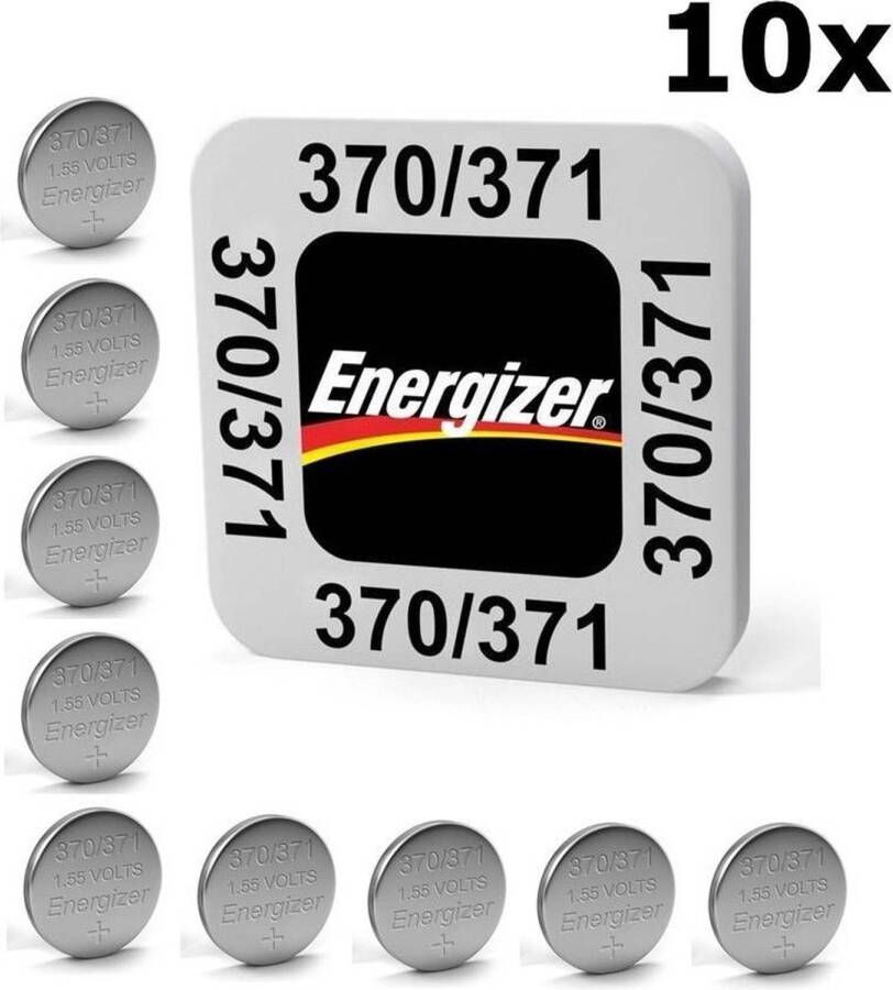 Energizer 10 Stuks 370 371 SR69 1.55V knoopcel batterij