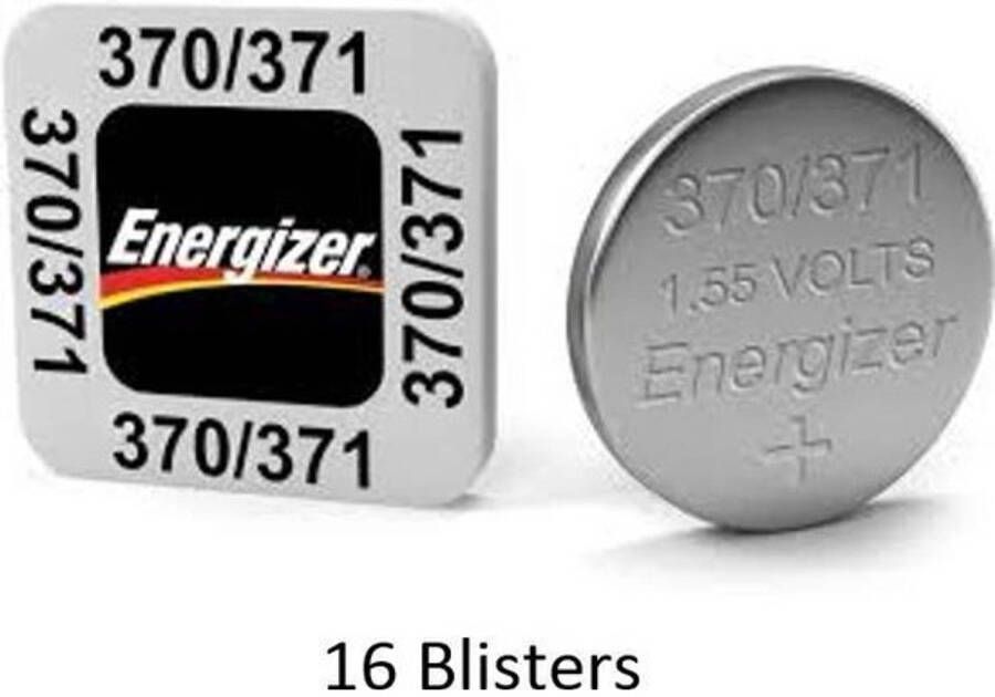 Energizer 16 stuks (16 blisters a 1 stuk) 370 371 SR69 1.55V knoopcel batterij