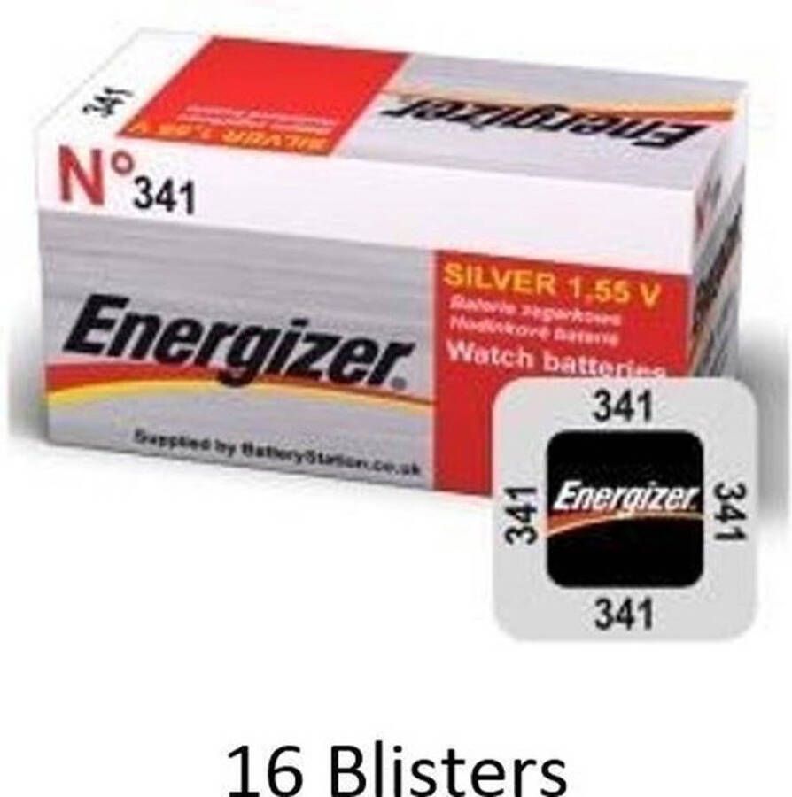 Energizer 16 stuks (16 blisters a 1 stuk) Zilver Oxide Knoopcel 341 LD 1.55V