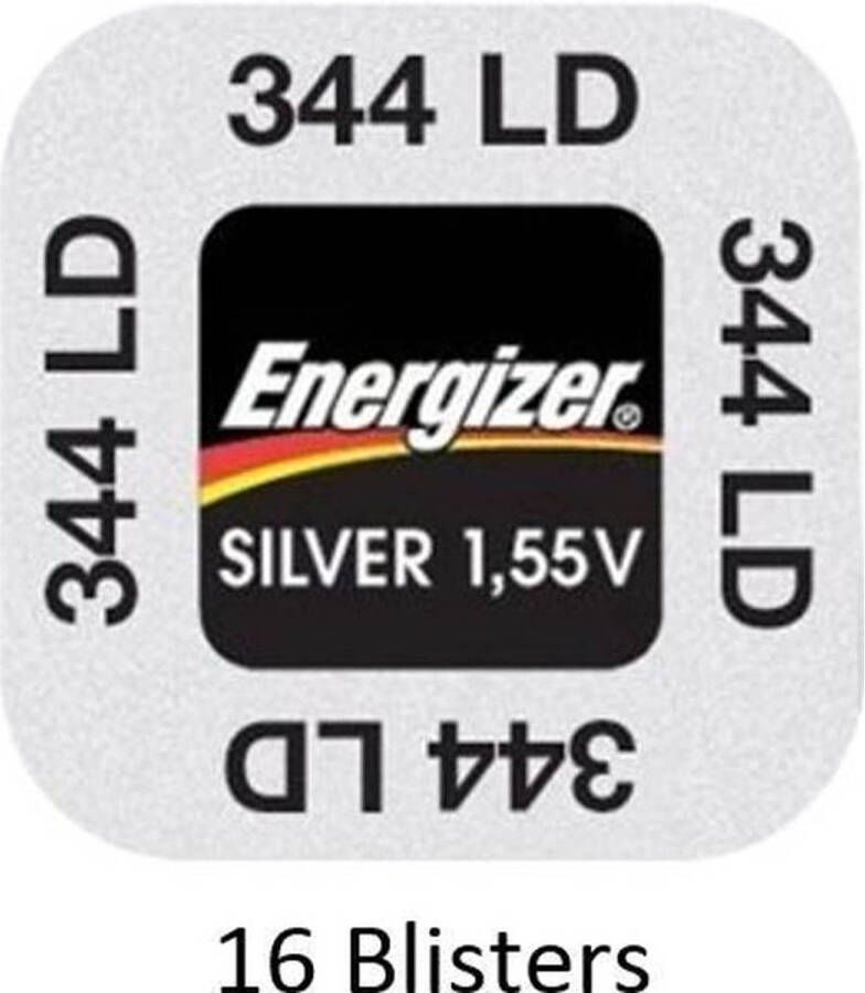 Energizer 16 stuks (16 blisters a 1 stuk) Zilver Oxide Knoopcel 344 350 LD 1.55V
