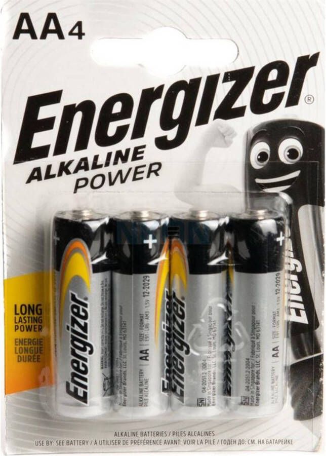 Energizer 16 stuks (4 blisters a 4 stuks) AA Alkaline Power 1.5V