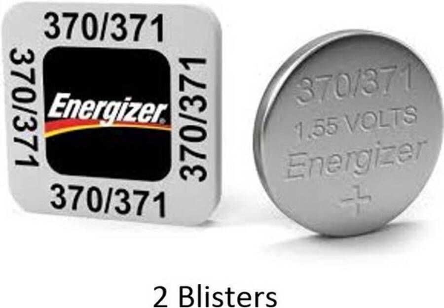 Energizer 2 stuks (2 blisters a 1 stuk) 370 371 SR69 1.55V knoopcel batterij