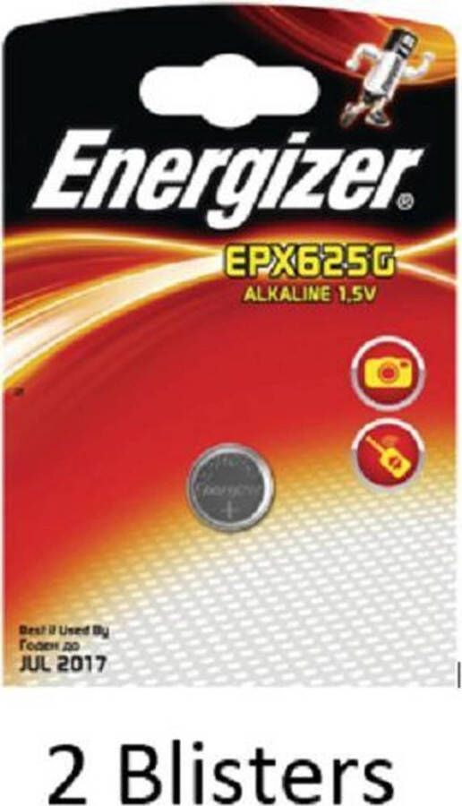 Energizer 2 stuks (2 blisters a 1 stuk) Alkaline knoopcel 625A 1.5V EPX625G