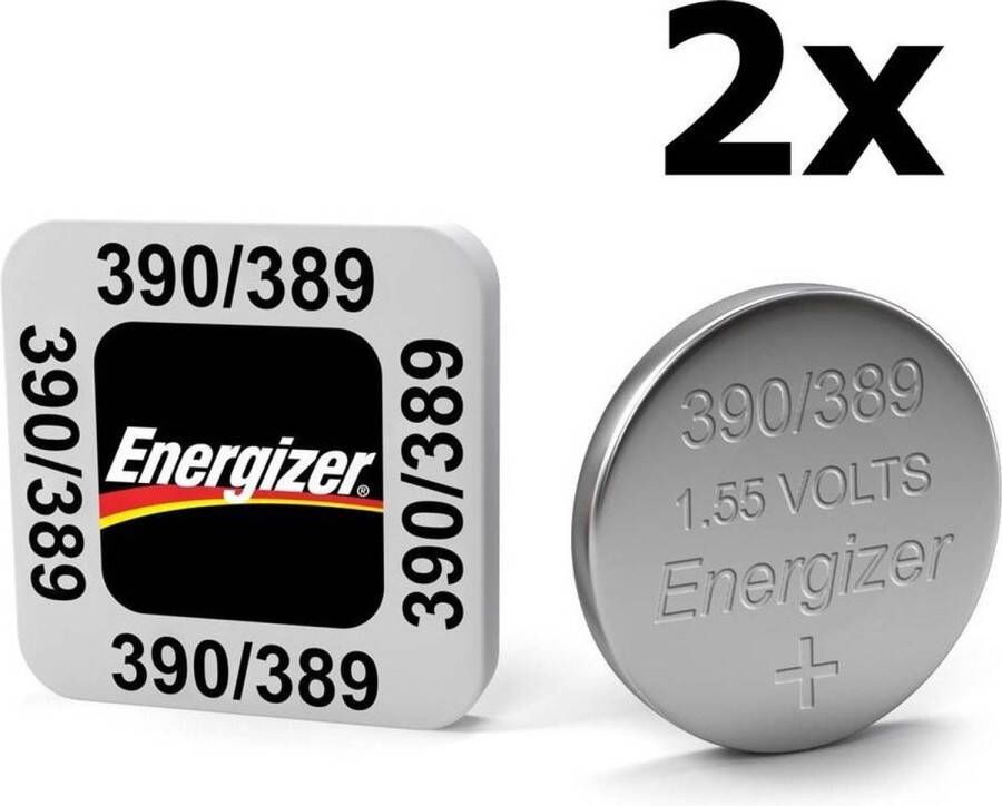 Energizer 2 Stuks 389 390 90mAh 1.55V knoopcel batterij