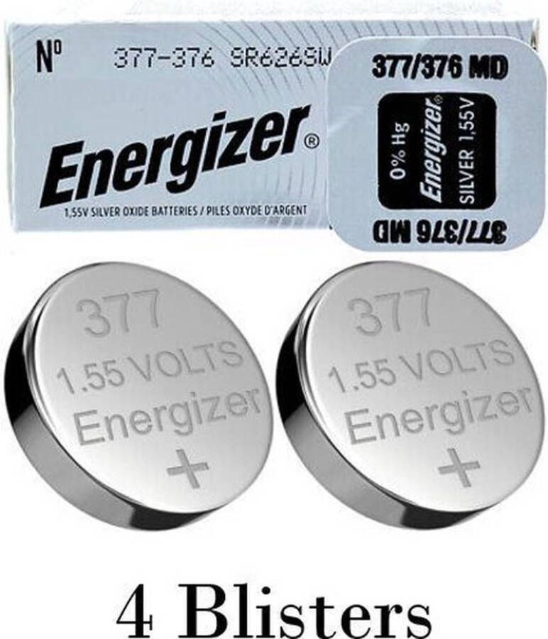 Energizer 4 stuks (4 blisters a 1 stuk) 376 377 MD 1.55V knoopcel batterij