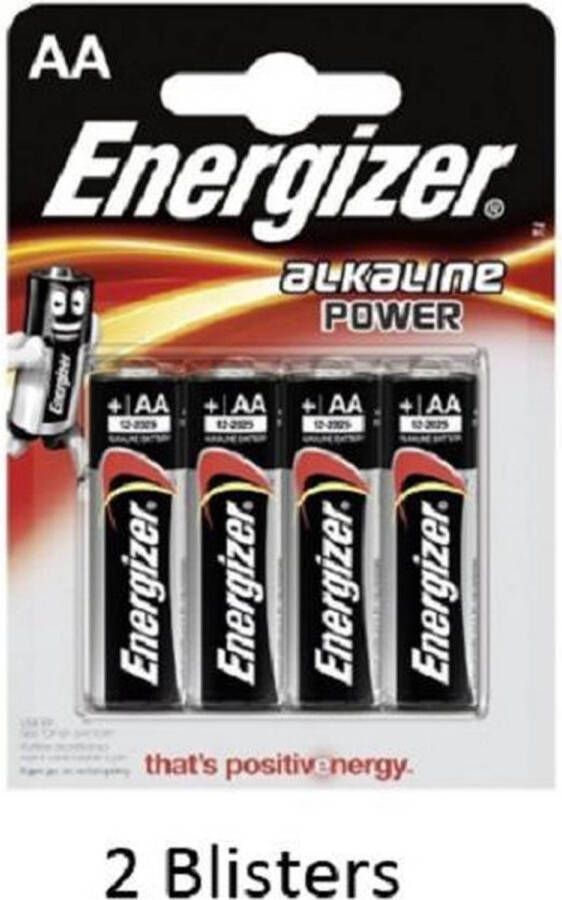 Energizer 8 stuks (2 blisters a 4 stuks) AA Alkaline Power 1.5V