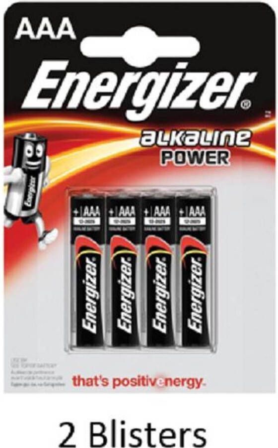 Energizer 8 stuks (2 blisters a 4 stuks) Alkaline Power AAA