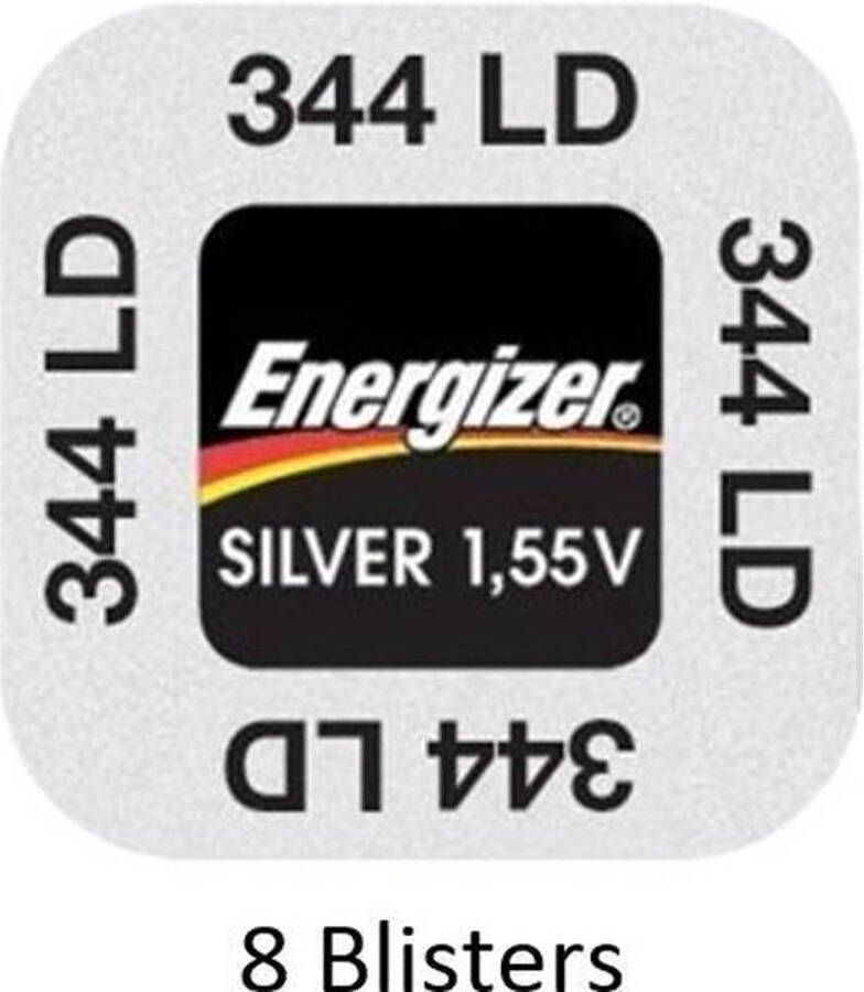 Energizer 8 stuks (8 blisters a 1 stuk) Zilver Oxide Knoopcel 344 350 LD 1.55V