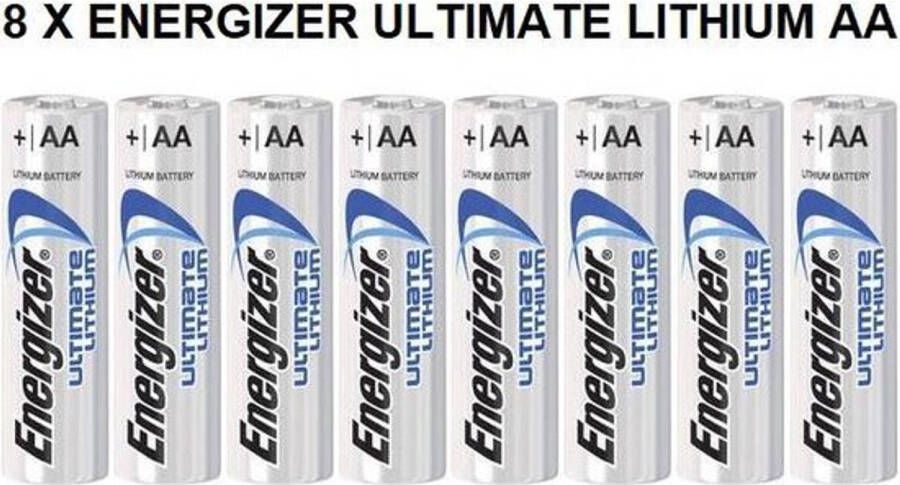 Energizer AA Lithium batterijen 8 STUKS
