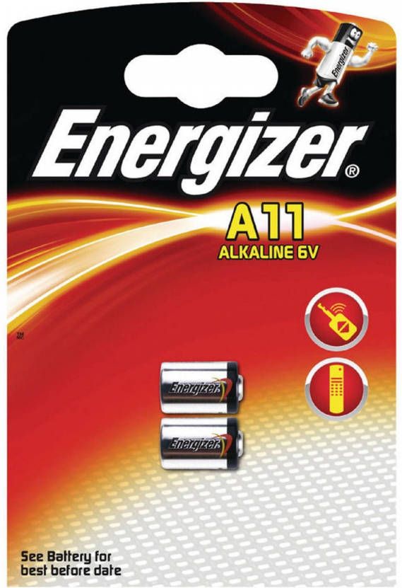 Energizer batterijen A11 Alkaline 6V 2 stuks