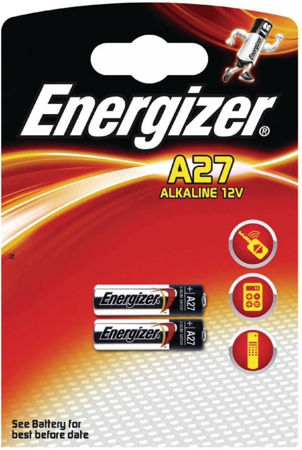 Energizer batterijen A27 Alkaline 12V 2 stuks