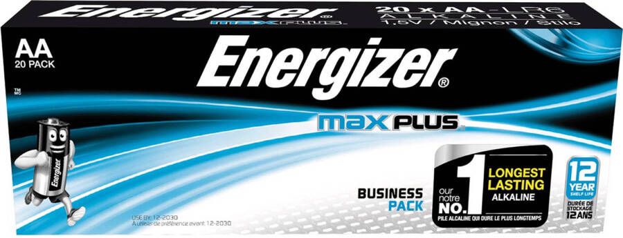 Energizer batterijen Max Plus AA pak van 20 stuks