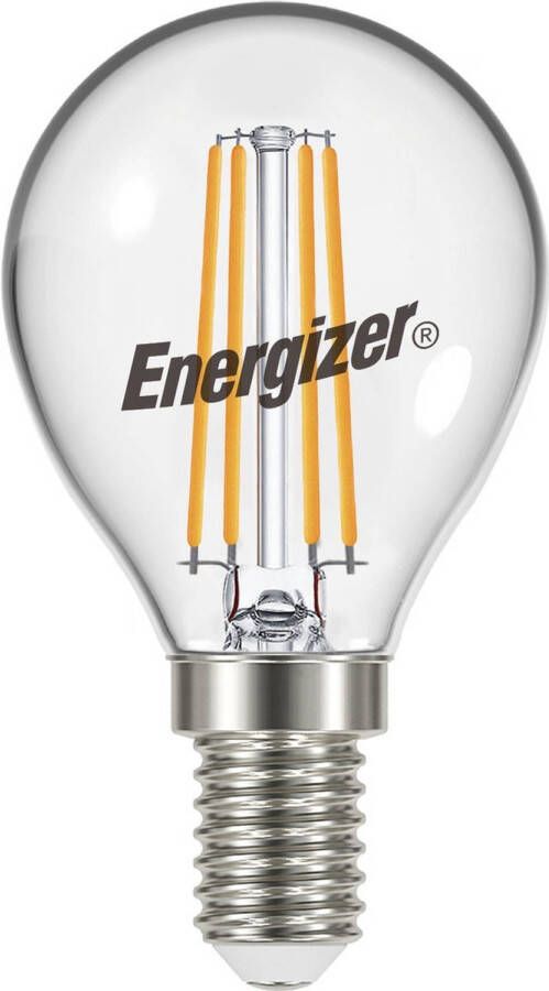 Energizer energiezuinige filament Led kogellamp E14 5 Watt warmwit licht dimbaar 1 stuk