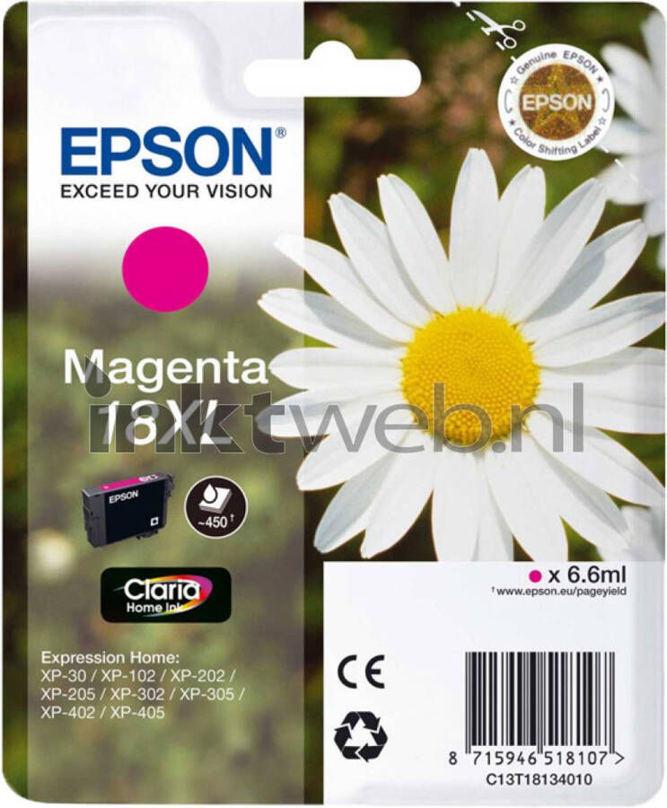 Epson 18XL inktcartridge (magenta)