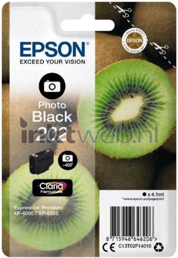 Epson 202 foto zwart cartridge