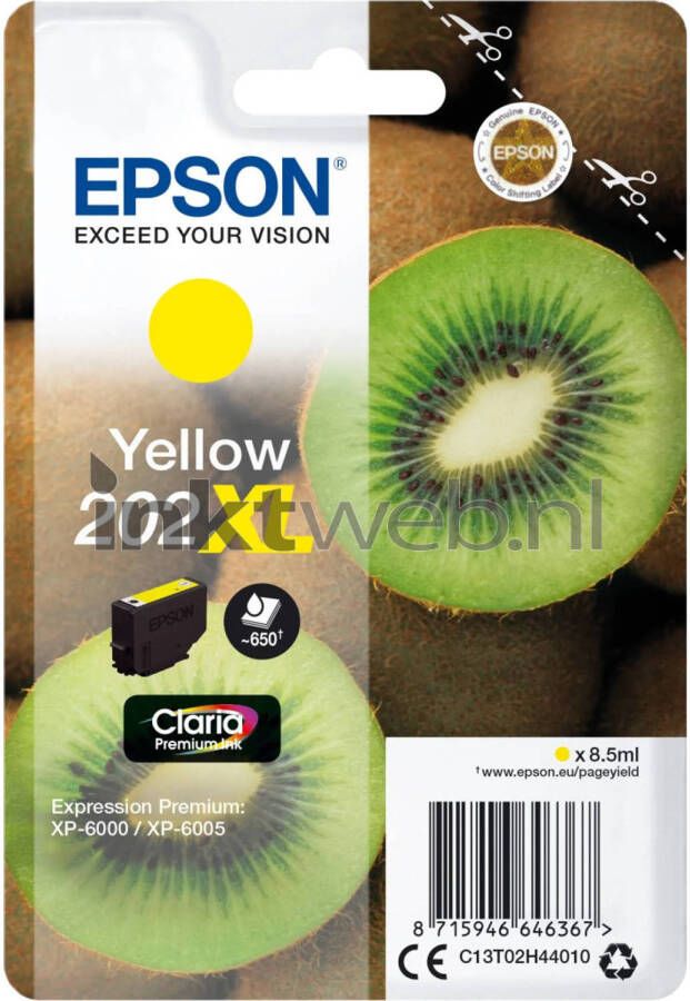 Epson 202XL geel cartridge