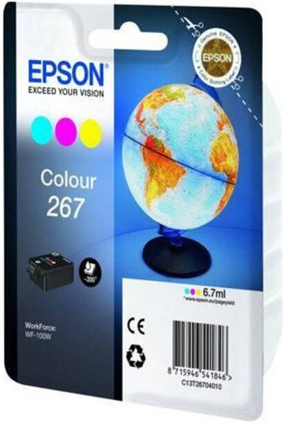 Epson 267-inktcartridge cyaan magenta en geel standaardcapaciteit 200 pagina&apos;s