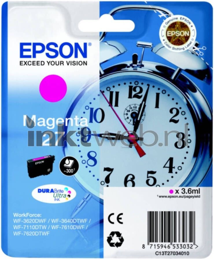 Epson 27 magenta cartridge