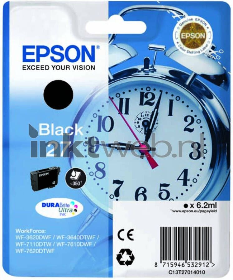 Epson Singlepack blck DURABriteUltraInk27