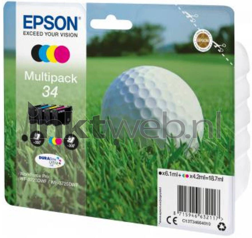 Epson 34 multipack zwart en kleur cartridge