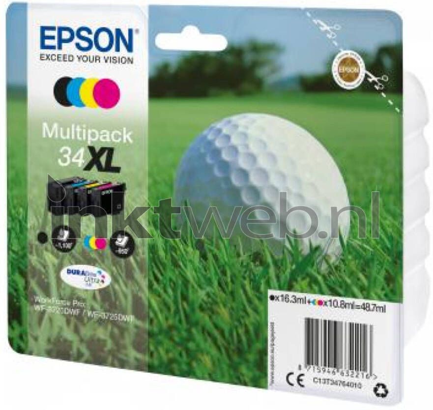 Epson 34XL multipack zwart en kleur cartridge