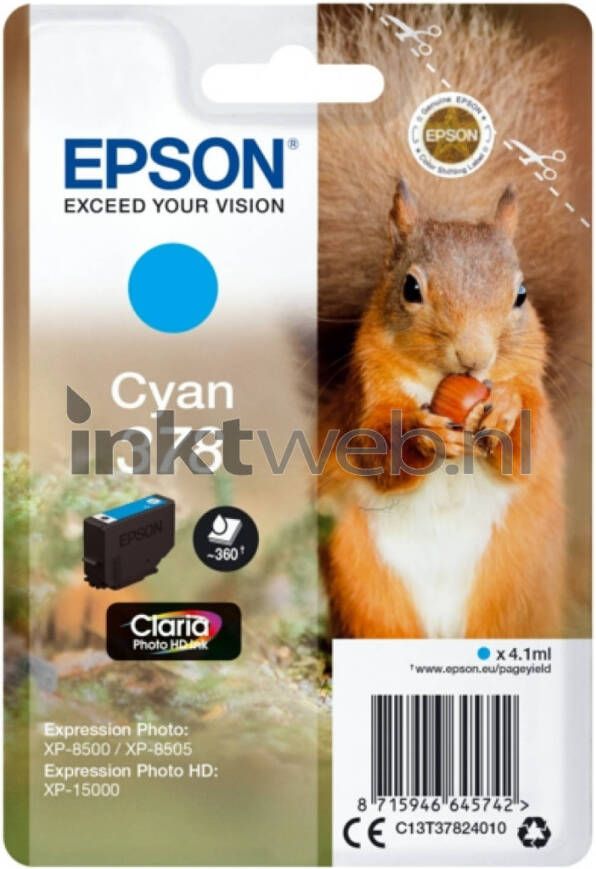 Epson 378 cyaan cartridge