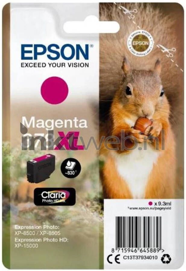 Epson 378XL magenta cartridge