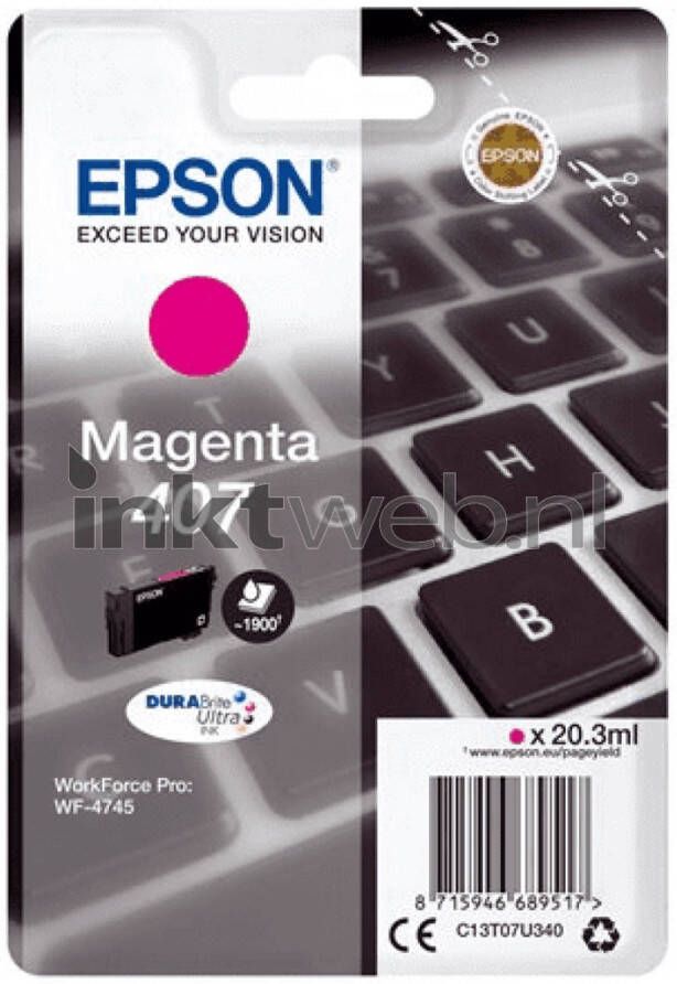 Epson WF-4745 Series Ink Cartridge Magenta