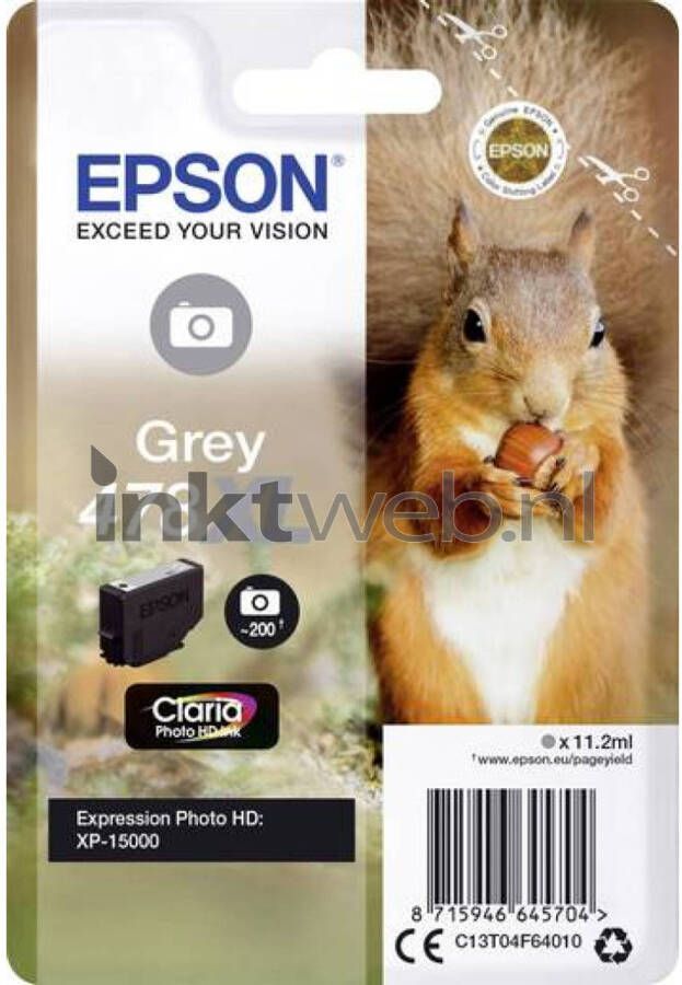 Epson 478XL foto grijs cartridge