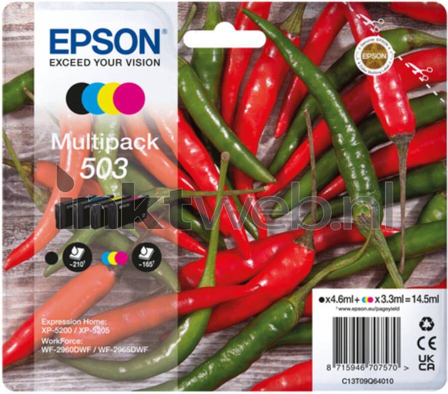 Epson 503 Multipack zwart en kleur cartridge