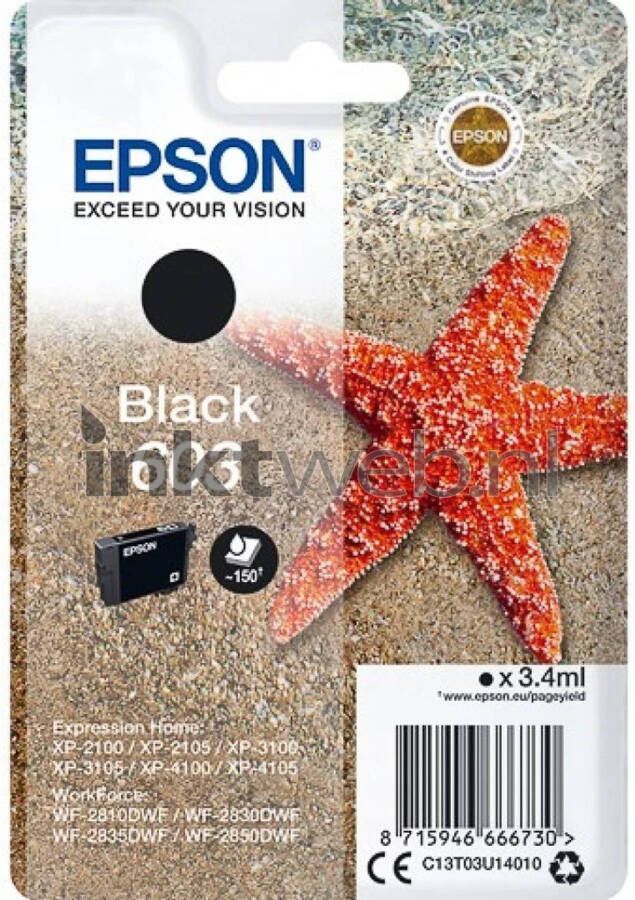 Epson 603 zwart cartridge