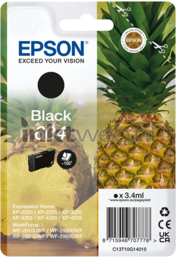 Epson 604 zwart cartridge