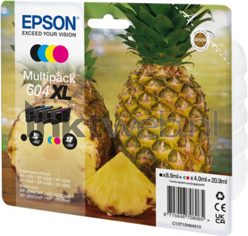 Epson 604XL 604 Multipack zwart en kleur cartridge