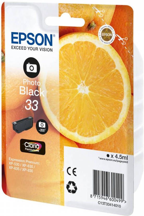 Epson SINAASAPPEL B PH inktcartridge (zwart)